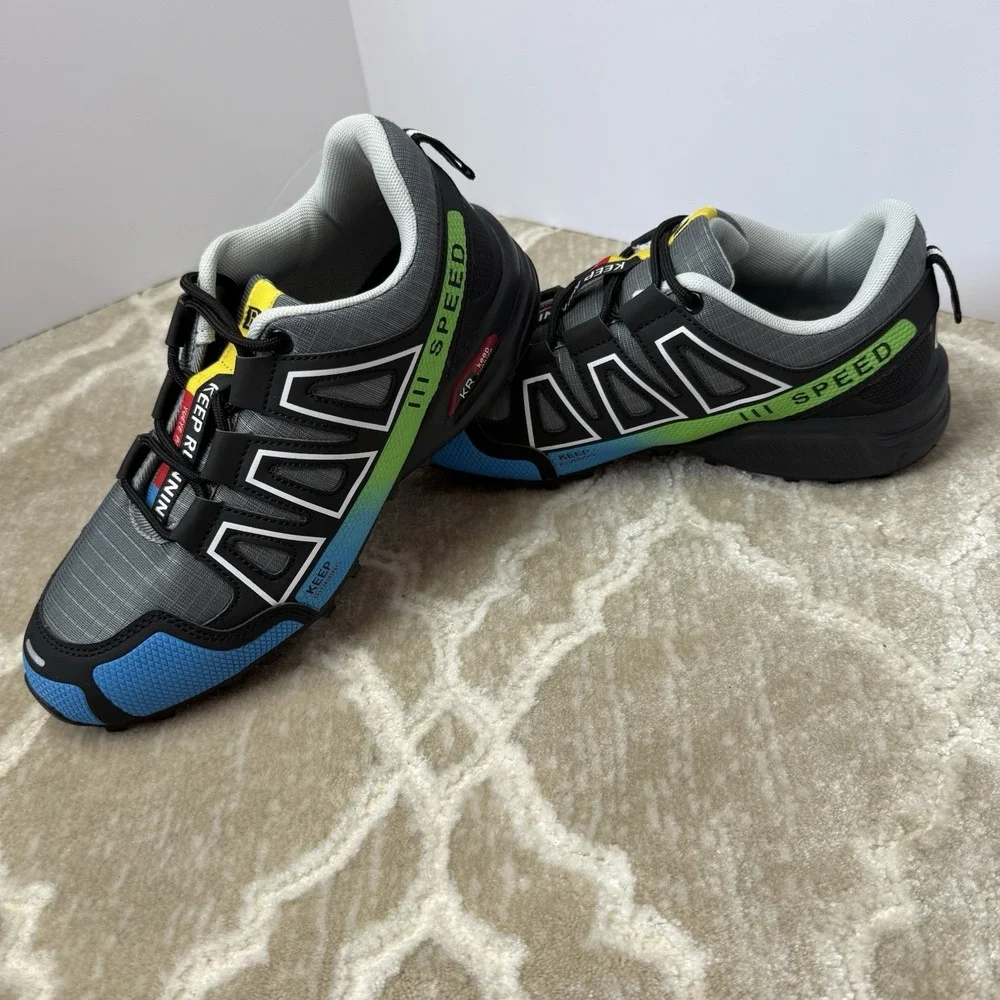 Men's Trail Running Shoes‎ Outdoor Trekking Climbing Non-Slip Hiking  Sz 8 NEW